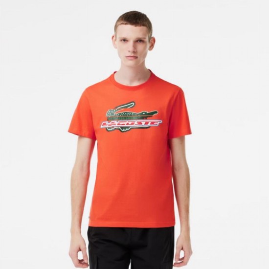 Camiseta Lacoste Sport Algodon Ecologico Orange