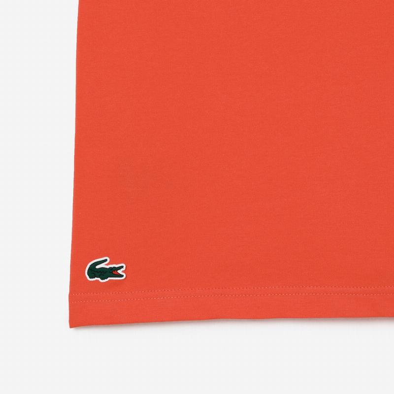 T-Shirt Lacoste Sport Algodon Ecologico Orange