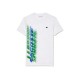 T-shirt Lacoste Sport Brand Contraste Branco