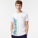 T-shirt Lacoste Sport Brand Contraste Branco