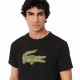 Camiseta Lacoste Sport Preta Caqui