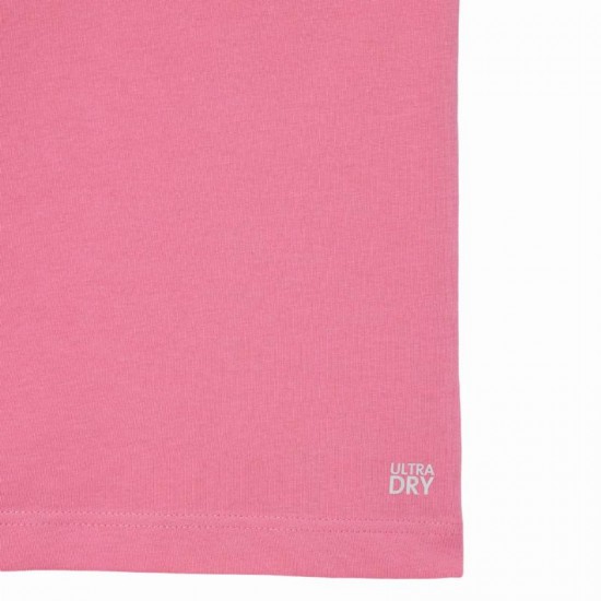 Camiseta esportiva Lacoste Malha rosa bordo