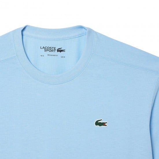 Lacoste Sport Regular Fit Maglietta Blu Pastello