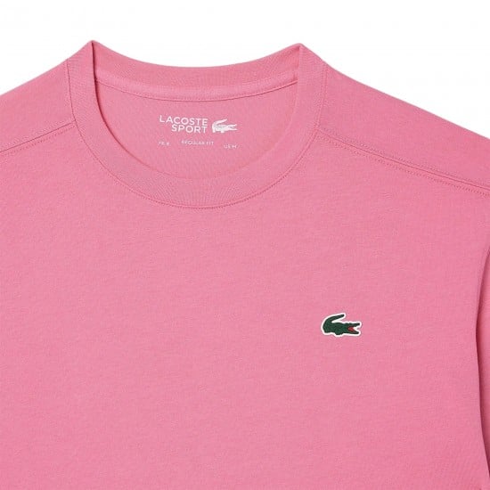 Lacoste Sport Regular Fit Maglietta Rosa