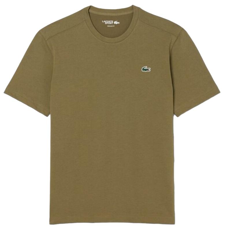 Camiseta Lacoste Sport Regular Fit Khaki Verde