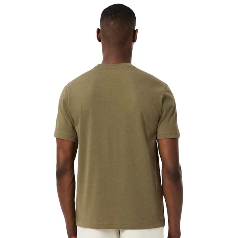 Camiseta Lacoste Sport Regular Fit Khaki Verde