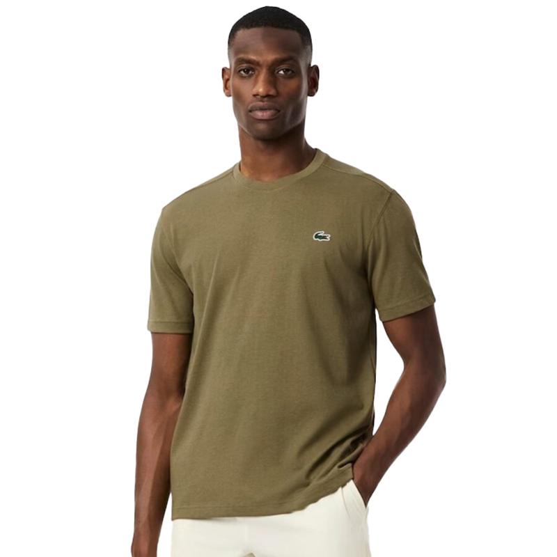 Camiseta Lacoste Sport Regular Fit Khaki Verde