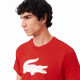 Lacoste Sport Rosso Bianco Maglietta