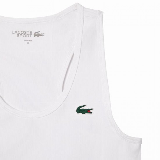 Lacoste Sport Slim Fit Maglietta Bianca