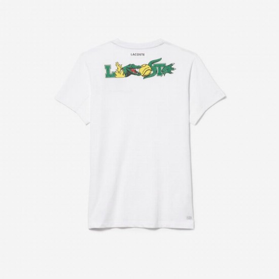 Lacoste Sport Tennis T-shirt Blanc