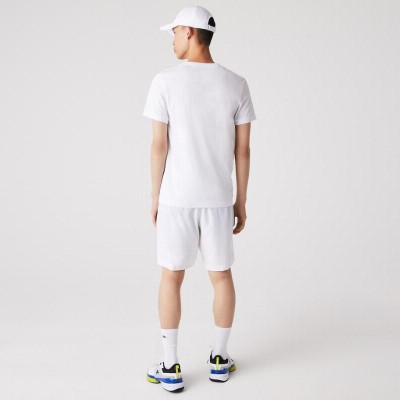 Lacoste Sport T-shirt Respirant Blanc