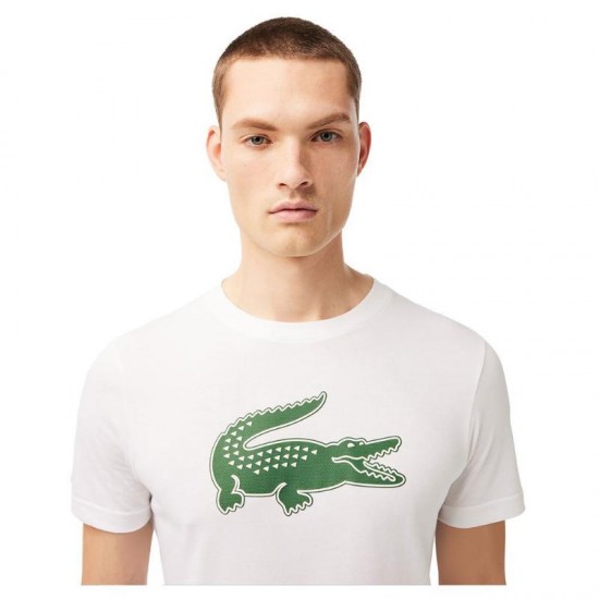 Lacoste Sport Breathable T-Shirt White Green
