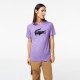 Camiseta Lacoste Sport Transpirable Morado Negro