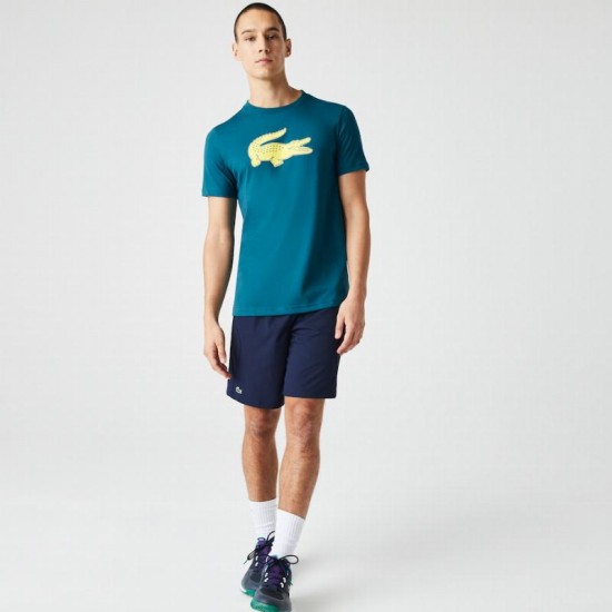 Lacoste Sport T-shirt Jaune Vert Respirant