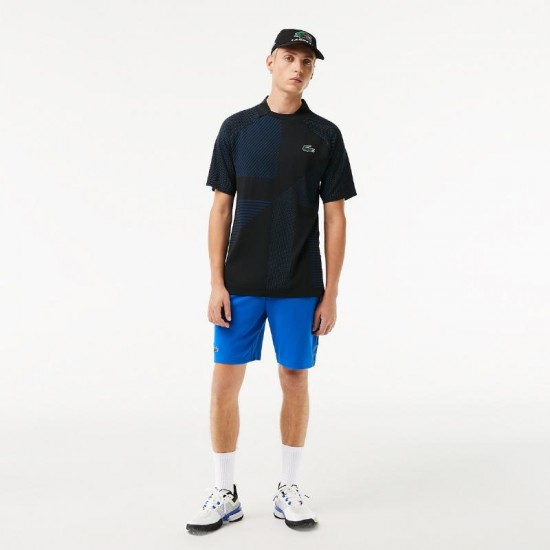 T-shirt Lacoste Team Tecnica Blu Navy