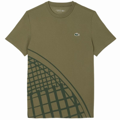 Camiseta Lacoste Tenis Ultra Dry Verde Kaki