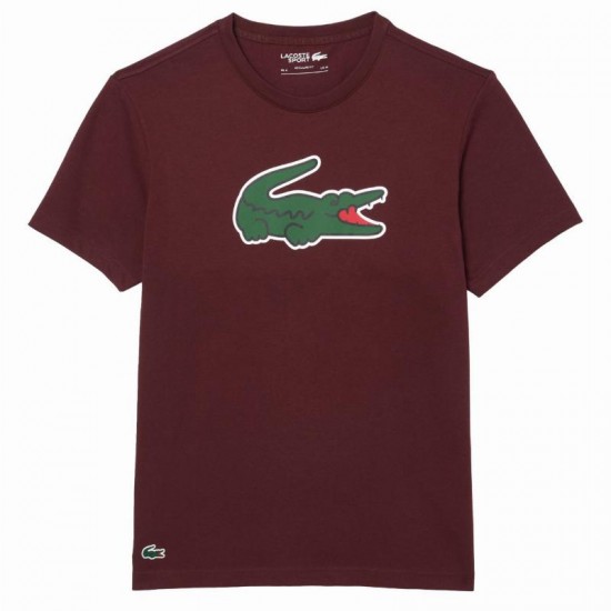 T-shirt Lacoste Ultra Dry Bourgogne