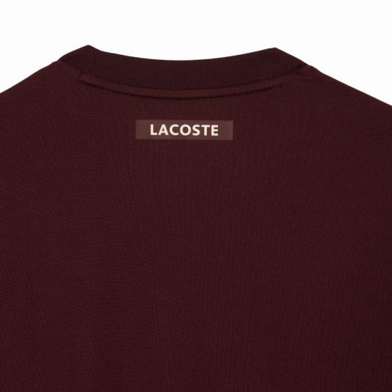 Lacoste T-Shirt Pique Ultra Dry Bordeaux