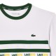 Camiseta Lacoste Ultra Dry Verde Branco