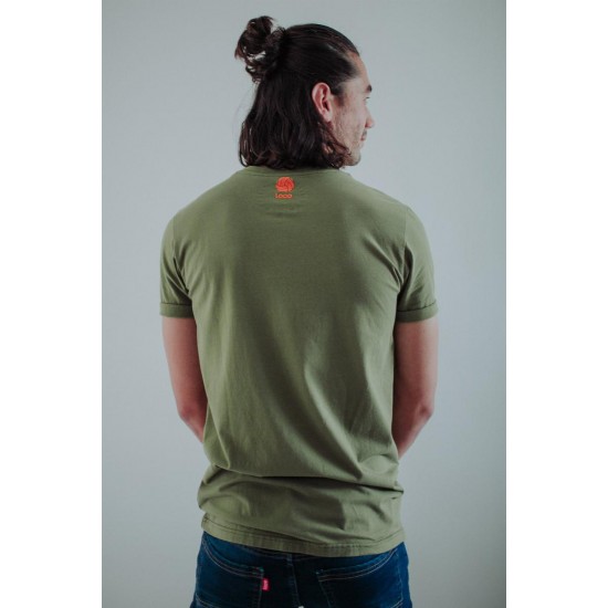 Camiseta Loco Marco Lenders Verde Naranja