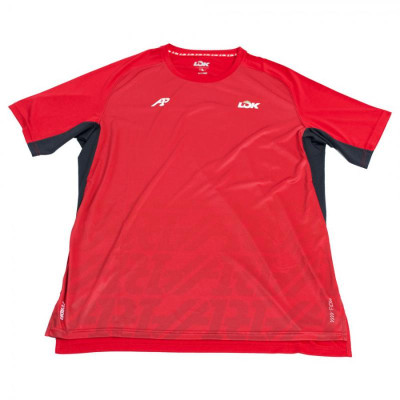 T-shirt à capuche de padel Lok A1 rouge