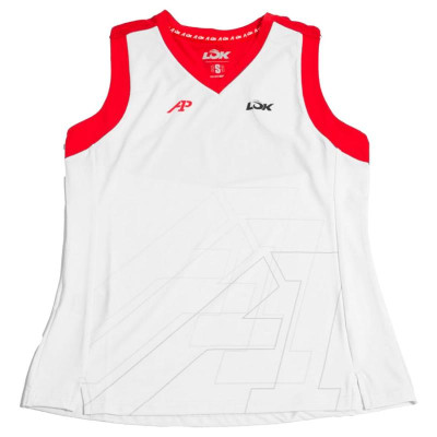 Camiseta Lok A1 Padel Wasatch Blanco Mujer