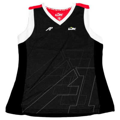 Camiseta Lok A1 Padel Wasatch Negro Mujer