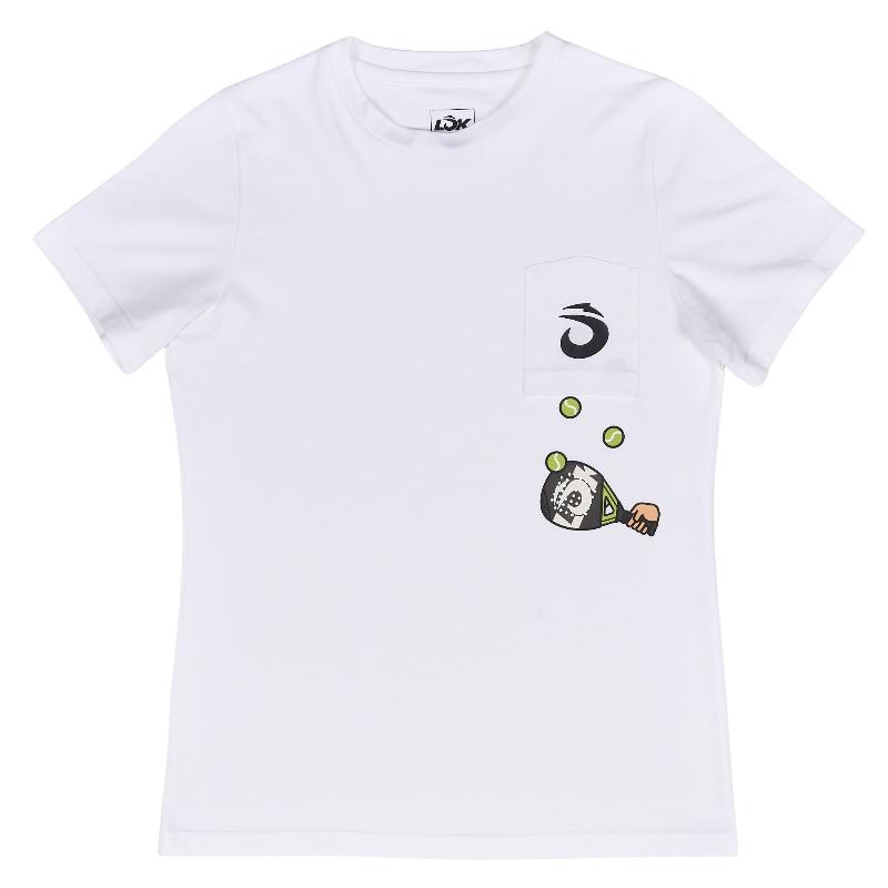 Camiseta Lok The Juggler Blanco Mujer
