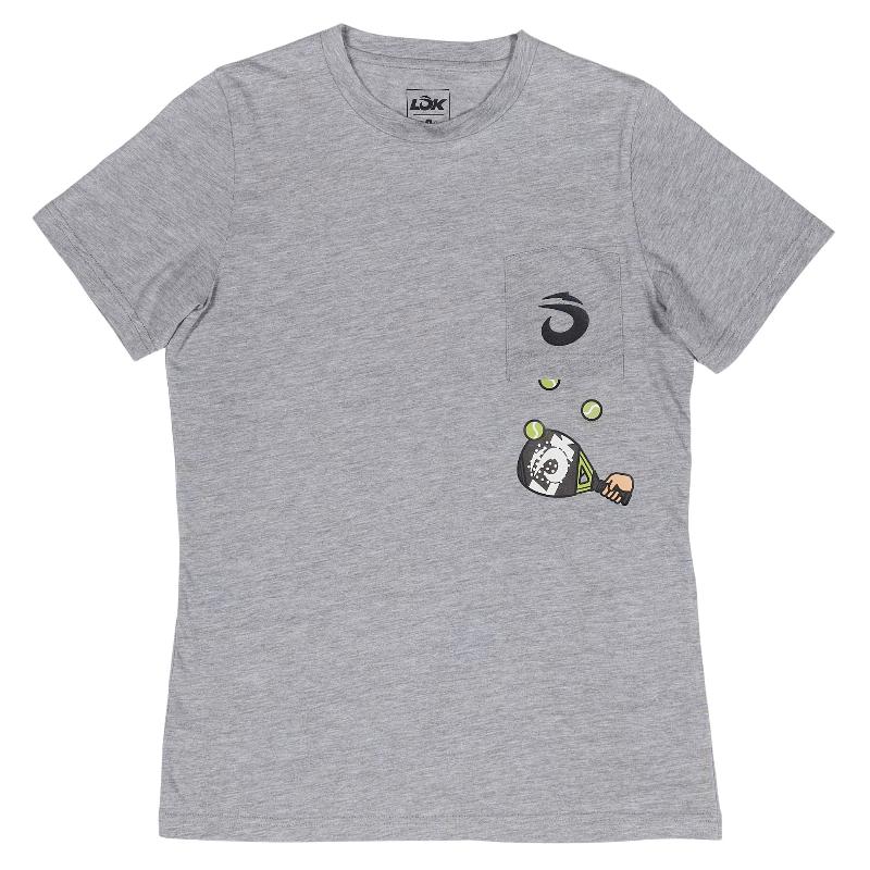 T-Shirt Femme Lok The Juggler Gris