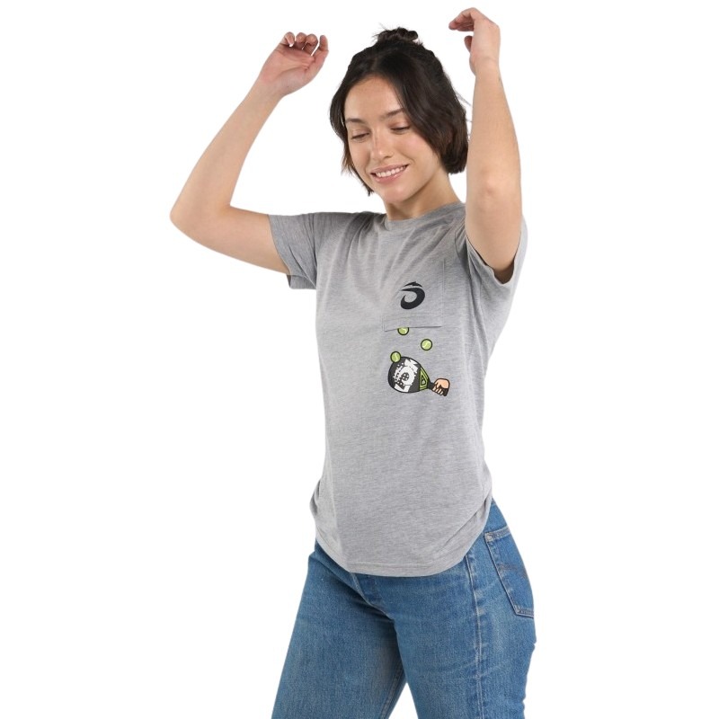 T-Shirt Femme Lok The Juggler Gris