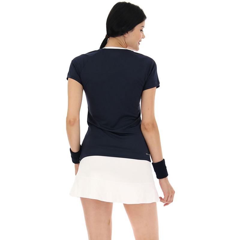 Lotto Squadra II Navy Blue White Women''s T-Shirt
