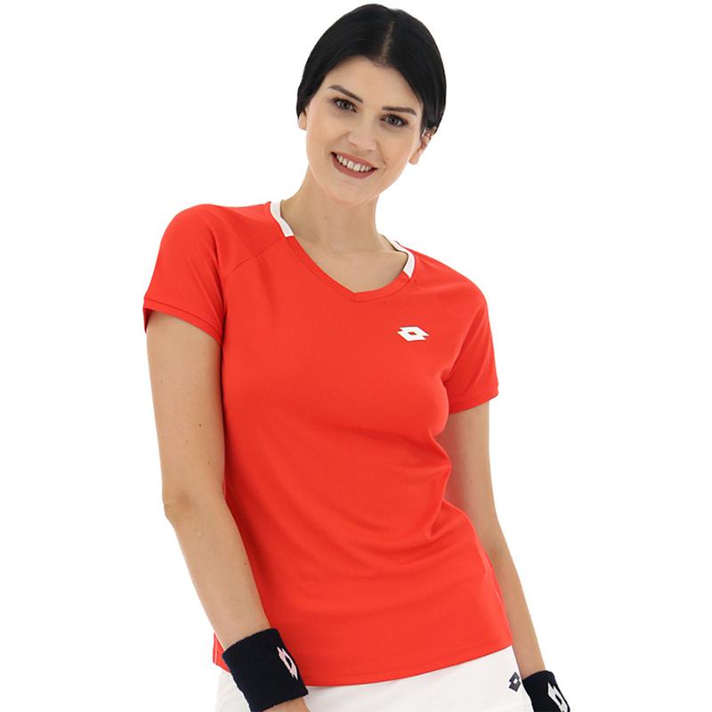 Camiseta Feminina Laranja Lotto Squadra II