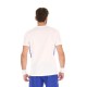T-shirt Lotto Tech I D2 Blanc Bleu Brillant