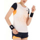 Camiseta Feminina Lotto Top IV Branco Laranja