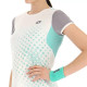 Camiseta Lotto Top IV Blanco Verde Mujer