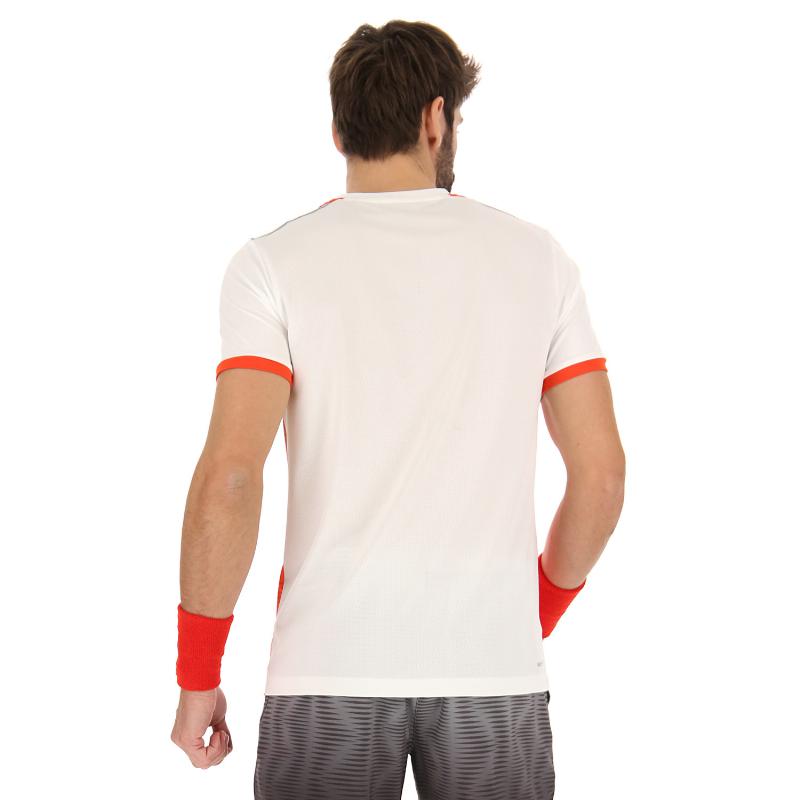 Lotto Top IV Coquelicot Rouge Rouge T-shirt blanc vif