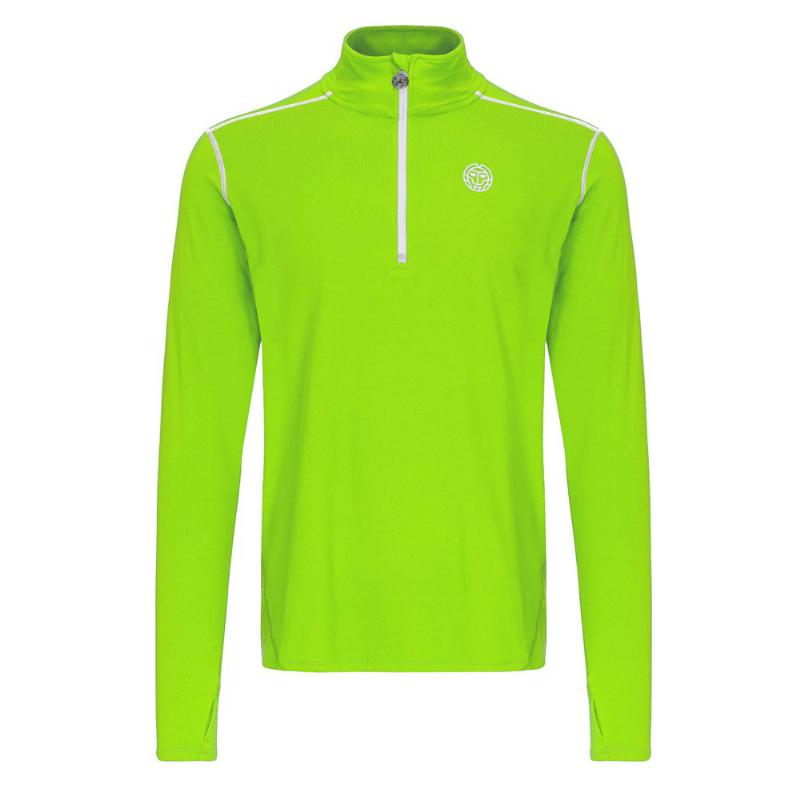 Bidi Badu Zac Verde Neon Branco Manga Longa Camiseta