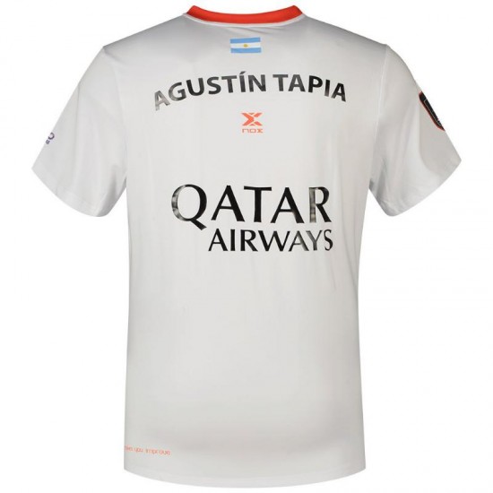 T-shirt ufficiale Nox Agustin Tapia 2023 Bianca