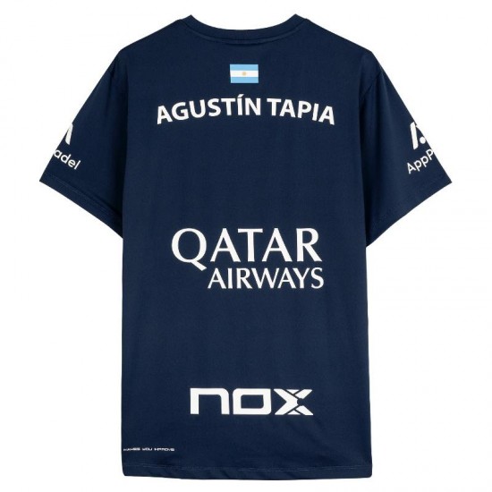 Nox Agustin Tapia Sponsors AT10 Dark Blue 2024 T-Shirt