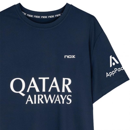 Nox Agustin Tapia sponsorise le T-shirt AT10 Bleu Fonc? 2024