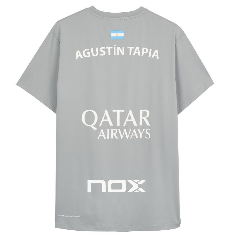 Camiseta Nox Agust?n Tapia Patrocinadores AT10 Cinza 2024