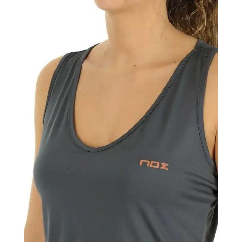 Nox Exc Grigio Nero Maglietta Donna