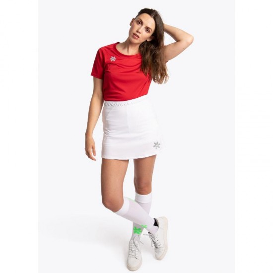 Osaka Manches T-shirt Rouge Femmes