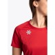 Osaka Manches T-shirt Rouge Femmes