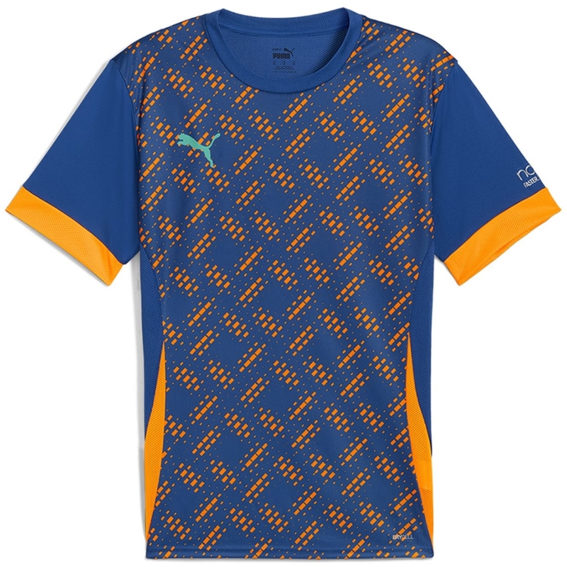 Camiseta Puma Individual Azul Naranja