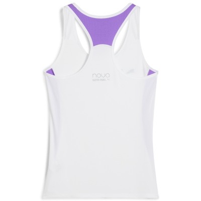 Puma Individual Blanc Lilas T-Shirt Femme