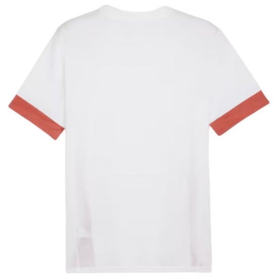 T-shirt Puma Single Blanc Rouge