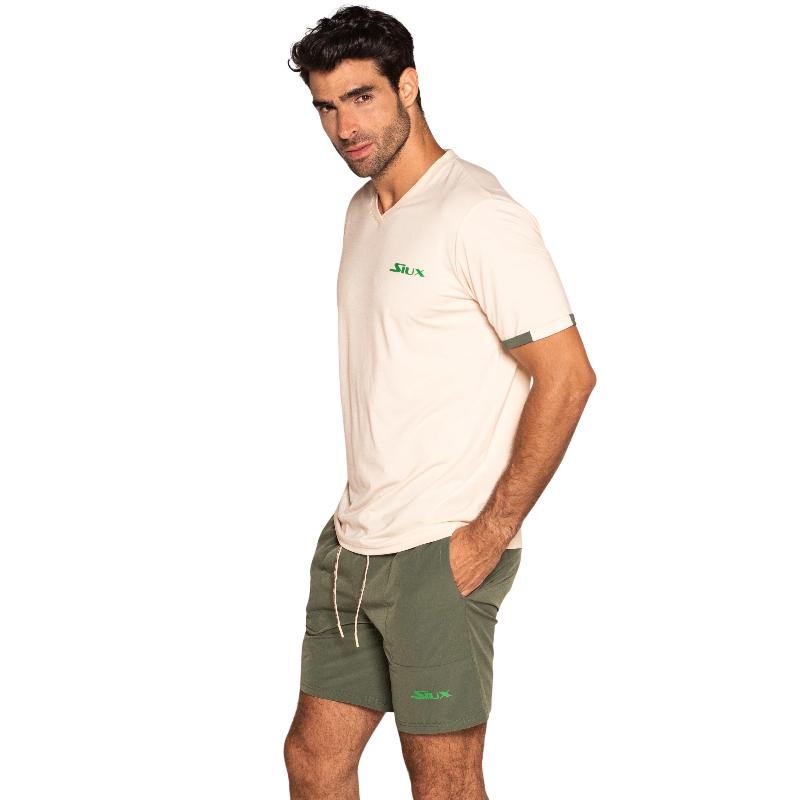 Camiseta Siux Gea Bege Marrom