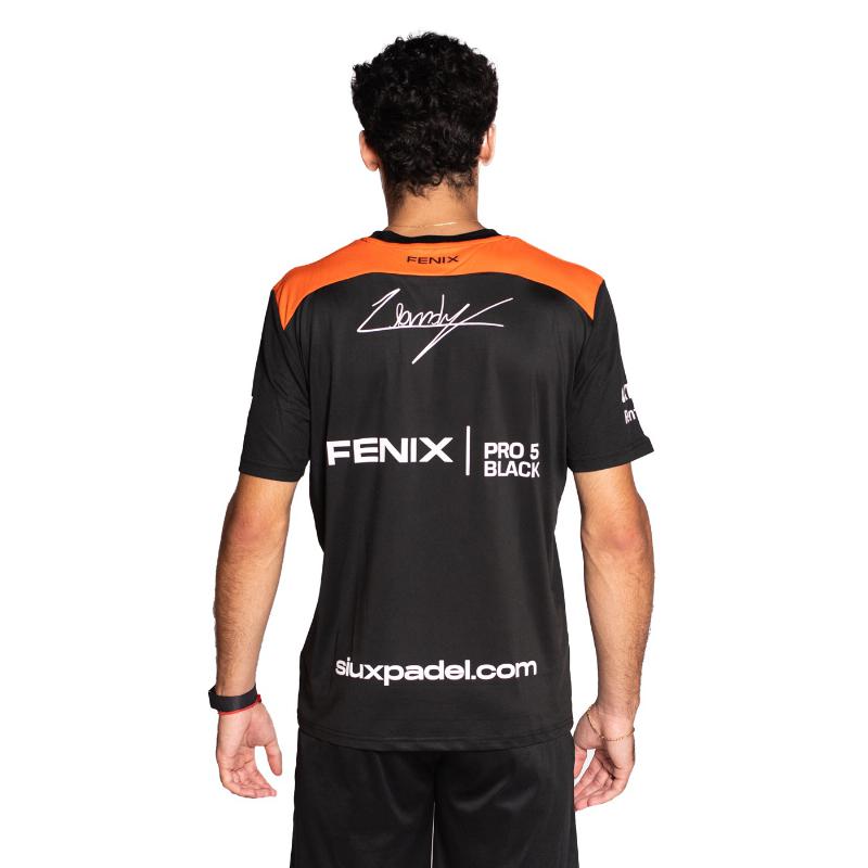 Camiseta Oficial Siux Leo Augsburger Fenix Preto Laranja