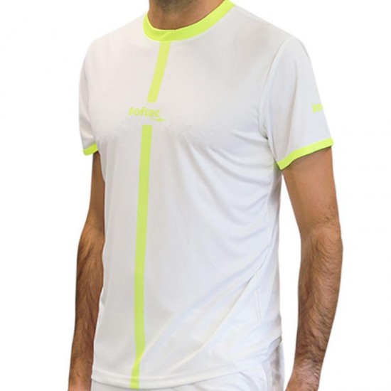 T-shirt junior Softee Tipex blanc jaune fluor